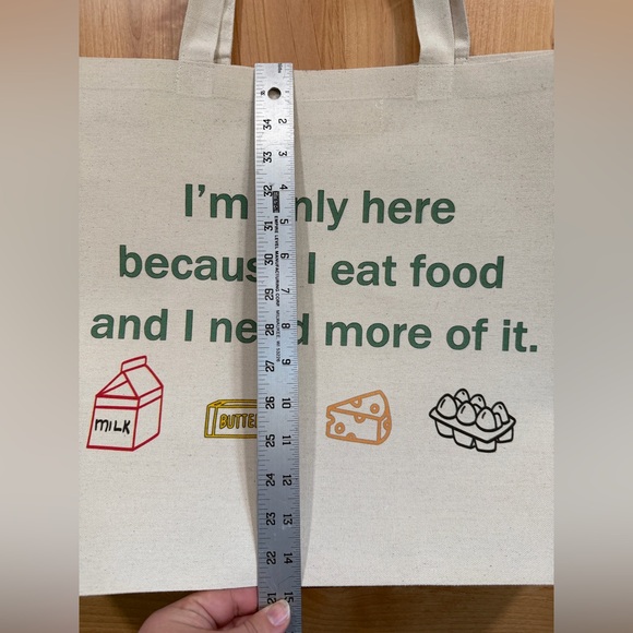 Shopping Canvas Tote Bag, 100% recycled cotton, large - Picture 3 of 6